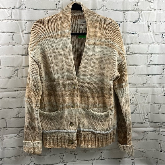 Wilfred free knit button up sweater